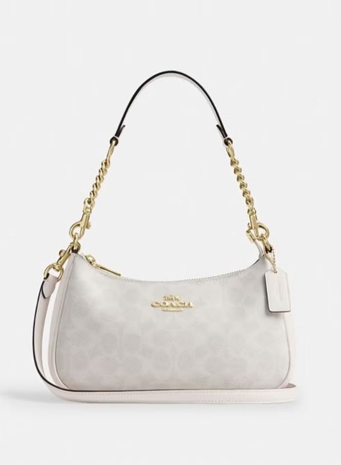 coachoutlet Coach Bag for Ladies classic teri shoulder bag, crossbody bag, handbag Glacier White - Image 1
